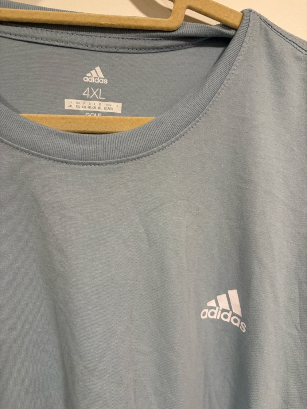 adidas Men's Pale Blue Short-Sleeve Crew Tee - Picture 2 of 5